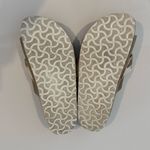 Birkenstock Kyoto Gray Taupe Suede Slides with Camo Camouflage Strap Size 40 Photo 7