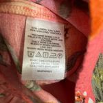 Loft women's small spaghetti strap pink linen blend dress with oranges Photo 4