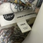 Anthropologie  Floreat Brushed Fleece Robe Women’s Size XS/S Cream Paisley Floral Photo 8