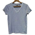 Vineyard Vines Pima Cotton Blue White Stripe T-Short Short Sleeve Small Photo 0