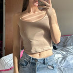 Gaze USA XS Gaze Tan Cropped Tank Photo 0