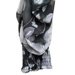 MISA Los Angeles Adora Black and Gray Floral Tiered Smock Ruffle Mini Dress XS Photo 3