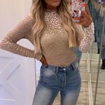 These Three Boutique Leopard Velvet Sheer Top Photo 0