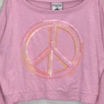 PINK - Victoria's Secret Victoria’s Secret PINK VINTAGE Pink Peace Sign Sweatshirt Photo 5