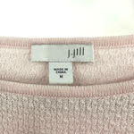 J. Jill size medium pink long sleeve tunic‎ blouse shirt top knit cotton blend Photo 5