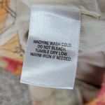 Classic Elements Vintage Skirt 10 Cream Pink Cotton Floral Tiered A-Line Flowy Photo 3