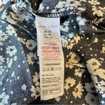 New Look ASOS Black Microfloral Daisy Midi Dress with Slit 3/4 Sleeves NWT sz 14 Photo 11