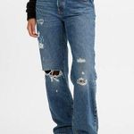Levi’s 501 ‘90s Distressed Button Fly Straight Jean 33x30 Women’s Blue A19590010 Size 33 Photo 0