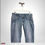 1098 Premiere by Rue21 Flare Jeans 30x31.5 Low rise Light Wash Stretch Blue Size 30 Photo 2