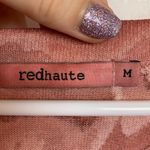 Red Haute  Rust Abstract Quarter Sleeve Blouse Photo 2