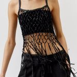 Urban Outfitters Fringe Top Small Festival Boho Grunge Edgy Whimsical NWT Flowy Photo 0