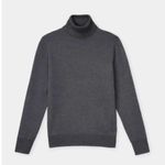 Lafayette 148  New York Cashmere Turtleneck Gray Sweater Photo 5