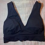 JoyLab  Scalloped Black V-Neck Sports Bra Size Small Photo 4