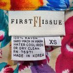 Vintage First FI Issue Fruit Floral Print Button Photo 9