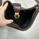 Perlina  Brown Leather Bag Gold Hardware Photo 2