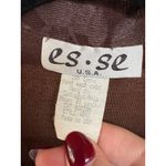 Vtg 90s Whimsigoth Brown Stretchy Charmed Witchy Button Up Flowy Shirt 2X Photo 5