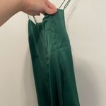 Urban Outfitters NEW NWT  Padova Satin Slip Dress Emerald Green Button Front Mini Photo 8