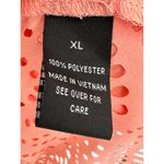 AGB Pink Peach Long Sleeve Built In Bra Top Women's Size X Photo 8