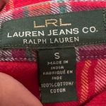 Lauren Ralph Lauren Women's Red Plaid Flannel Shirt Lauren Jeans Co Size Small Photo 2