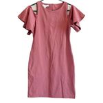 Libby Edelman NWT  Cold Shoulder Bodycon Dress in Tuscan Rose - XS Photo 4
