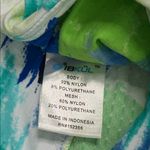 IBKUL Matilda Watercolor Golf Skirt Skort Turquoise Blue Green Size Large Photo 13