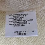 Brandy Melville White Knit Pullover Cozy V Neck Long Sleeve Sweater Top Size S Photo 3