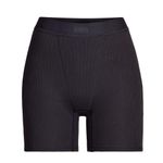 SKIMS cotton ribbed boxers soot black size small NWOT Photo 1