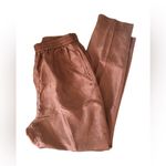 VTG Karen Hart 80’s Oversize SILK Blouse Jacket Pants Track Suit L Floral Lined Brown Size L Photo 6