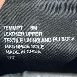 Steve Madden  Temmpt Black Leather Mid Rise Boots 8M moto back zipper Photo 2