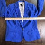 Lane Bryant  Blazer Womens 14 Royal Blue Knit Cotton Stretch Career NEW! Photo 2
