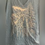 Torrid  Yosemite Vintage Cotton Jersey Slub Crew Notch Blue Tee Shirt - size 1 Photo 1