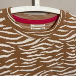 Anthropologie By  animal print short sleeve sweater top 
Size small Photo 7