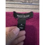 White House | Black Market DARK FUCHSIA PINK SHAWL COLLAR SWEATER SZ M Wool Blend Photo 8