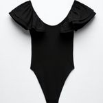 ZARA  Black Poplin Bodysuit Photo 11