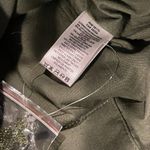 Anthropologie  Beaded Fringe Hem Bag Green Ivory Crochet Hand Tote Boho Cottage Photo 6