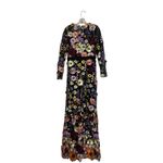 Mac Duggal NWOT   Black Embroidered Applique High Neck Long Sleeve Trumpet Gown Photo 6