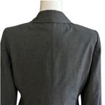 Loft Ann Taylor Petite Blazer Gray Button Front Pockets Career Blazer Size 8P Photo 5