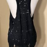 IRO  Doris Distressed Black Linen Tank Top Small Photo 1