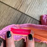 Victoria's Secret Victoria’s Secret Pink/Coral Lace Overlay Bikini Top | Halter | EUC | 34B Photo 5