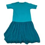 Johnny Was Embroidered T-Shirt Maxi Dress Turquoise Tribal M Boho Folk Indie Photo 3