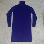 Michael Michael Kors Cashmere Blend Turtleneck Long Sleeve Sweater Dress XXS Purple Photo 5