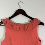 J.Crew  Silk Coral Ruffle Wrap Dress Sleeveless Summer Cocktail Party Womens 0 Photo 3