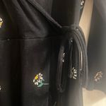 Old Navy ✨ Black Yellow White Daisy Floral Mini Wrap Sz Large Dress✨ Photo 8