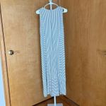 J Jill Black White Stripe Maxi Dress Petite L Sleeveless Tunic Size undefined Photo 9
