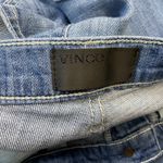 Vince  Mason Relaxed Rolled Women's Jeans Size 28 Blue Distressed Denim Photo 7