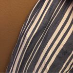 Hollister Ultra High Rise Paperbag Wide Leg Striped Cropped Pants Blue White M Photo 8