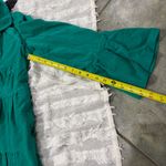 Judith March Whimsical vibrant green  coat Measure Like Small Satin lined Boho Photo 14