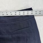 Rebecca Taylor Pencil Skirt Ruffle Hem Linen Blend Career Blue Size 4 Photo 1