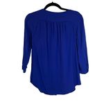 Maeve Anthropologie Royal Blue Lace Flowy Long Sleeve Blouse Women's Size 2 Photo 5
