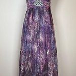 SunnyRight Flutter Sleeve Rhinestone Embellished Purple Dress Women’s Medium Pink Photo 0